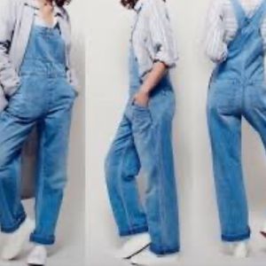 Free People Denim overalls